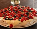 Pavlova med et hint av lime