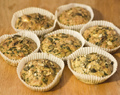 Matmuffins med spinat og fetaost (glutenfrie)