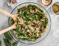 Spinach and Orzo Salad with Balsamic Vinaigrette