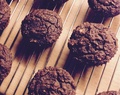 Muffins med kakao & jordnötssmör