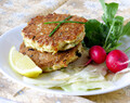 Salmon Cakes with Fennel & Parsnips