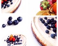 Nyttig pepparkakscheesecake med blåbär
