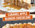 Caramel Apple Blondie Cheesecake