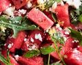 Watermelon Salad with Arugula, Feta, 