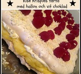 tårta med vit choklad och hallon