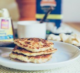 amerikanska pannkakor nyttiga med havregryn