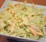 coleslaw med morötter vitkål turkisk yoghurt