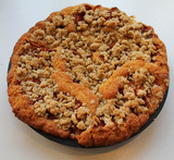 bagt æblekage med smuldredej