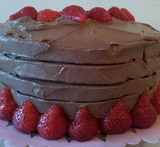 saftig høy sjokoladekake