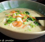 soppa med blomkål broccoli morot