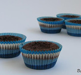 stora kladdiga chokladmuffins