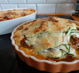 lasagne utan plattor med aubergine zucchini