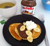 pannkakor med nutella och banan