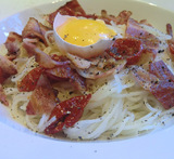 pasta carbonara bacon recept italiensk