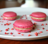 jordbær macarons