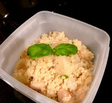 vegaani couscous salaatti