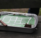chokoladekage med grøn glasur