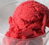 bringebærsorbet