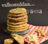 valkosuklaa cookies