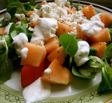 melon gurka fetaost sallad