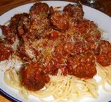 spaghetti med kødboller