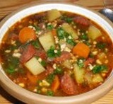 suppe med chorizo
