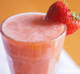 jordbær smoothie med is