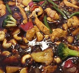 kycklingwok med cashewnötter