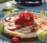 cheesecake kondenserad mjölk lime