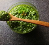 persillepesto med mandler