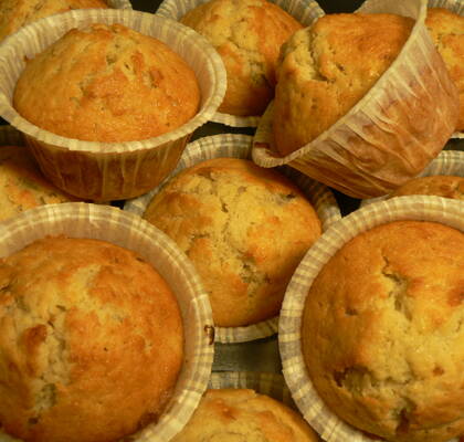 Bananmuffins med choklad