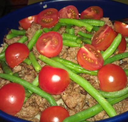 Bulgur med köttfärs och tsatziki