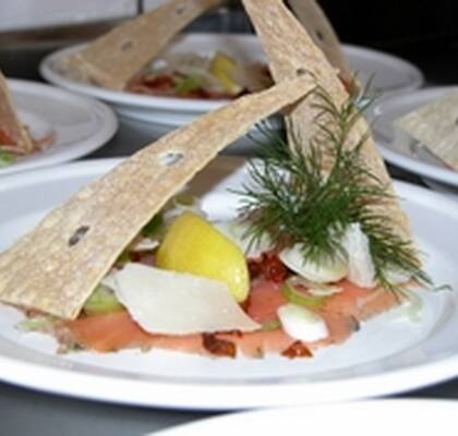 Gravad lax med parmesanost