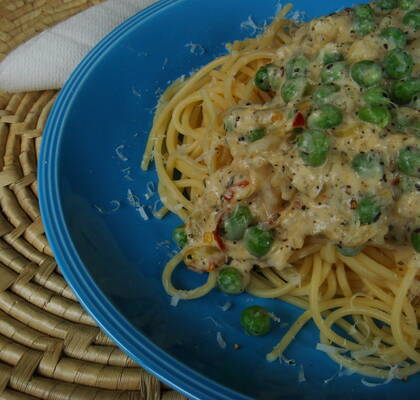 Vegetarisk Pasta Alfredo