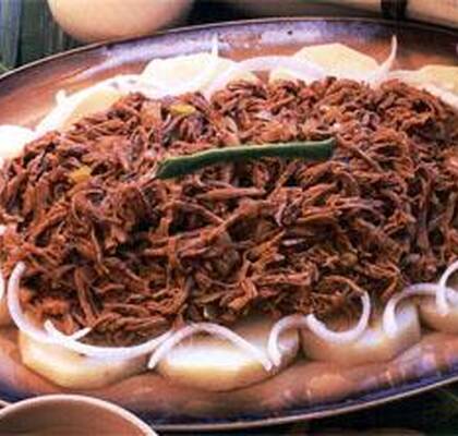 Cubansk Ropa vieja (gamla kläder)