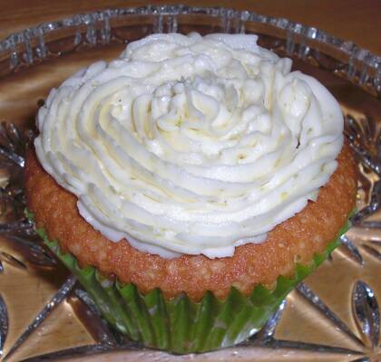 Lime cupcakes med lime frosting