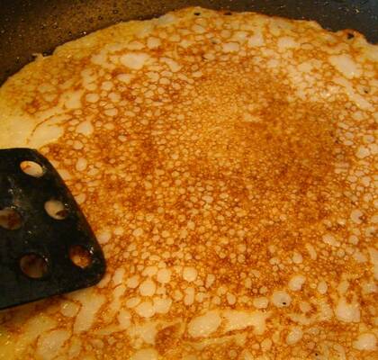 Glutenfri och laktosfri pannkaka