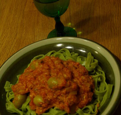 Tagliatelle med vegetarisk pastasås