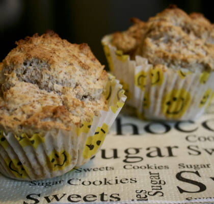 Scones (muffins) med grahamsmjöl och sojamjölk