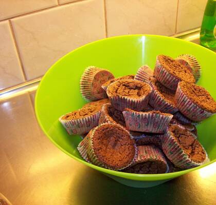 Kladdiga chokladmuffins