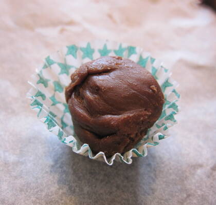 Chokladtryffel med apelsinkola