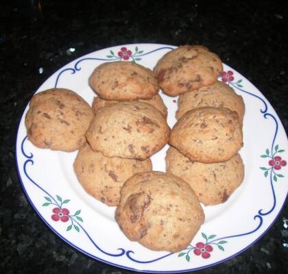 Cookies  med chokladbitar