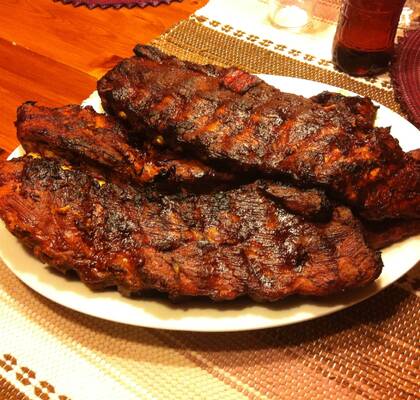 Amerikanska kamben med barbecuesås