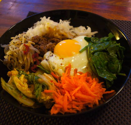 Bibimbap och Kimchi