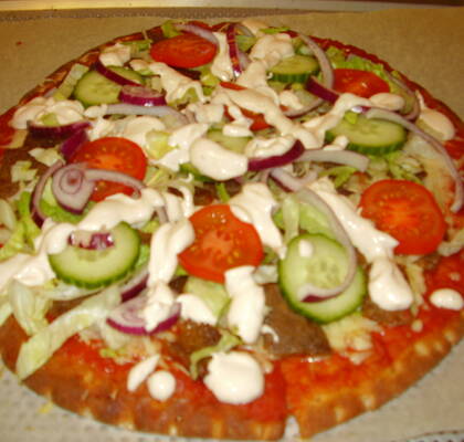 Lättlagad Kebabpizza