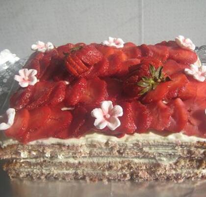 Strawberry cake med mascarpone cream