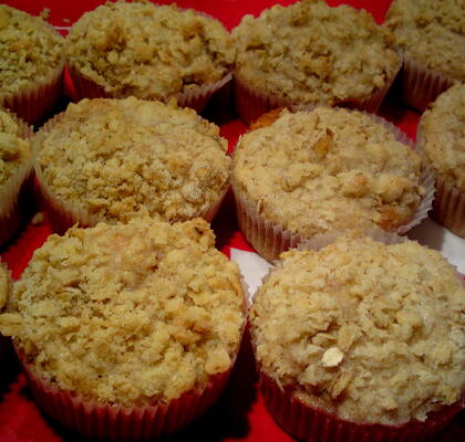 Äppelmuffins med crumble