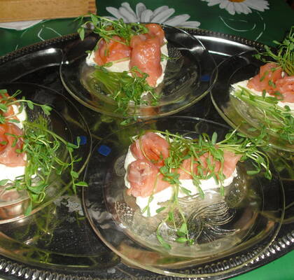 Cheesecake med palsternacka och gravlax