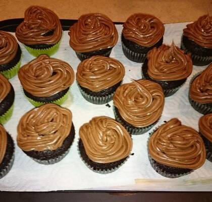 Double chocolate cupcakes