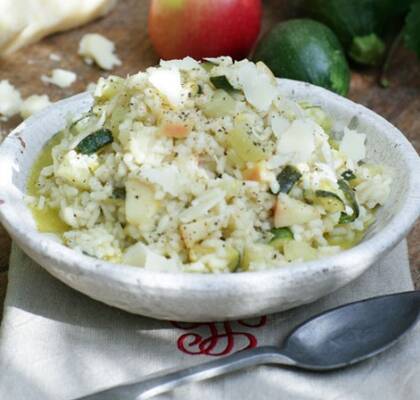 Squashrisotto med selleri och äpple